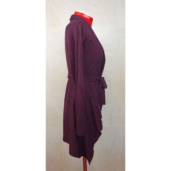 ModCloth (MAK) "Coastal Cafe" Cardigan in "Merlot" - Picture 3 of 7
